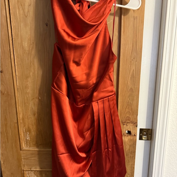 House of Harlow 1960 Burnt Orange satin Dress - Picture 2 of 5